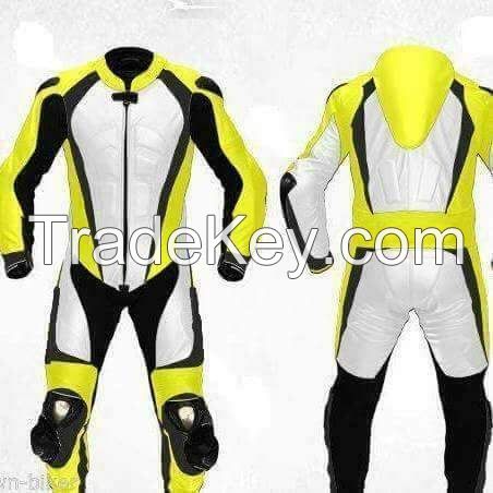 motorbike leather racing suit