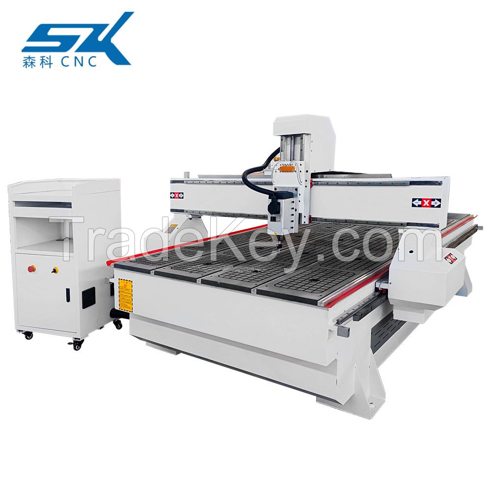 3.7kw water cooling 1325 mdf acrylic plastic cnc router wood carving cutting engraving machine