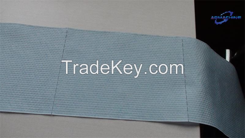 Nonwoven fabrics rewinding machine