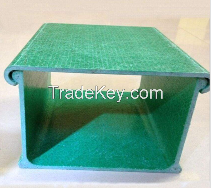 Customized FRP Fiberglass Pultruded Pultrusion Profile Square Rectangular Tube