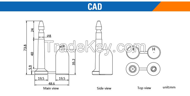 high security bolt seal