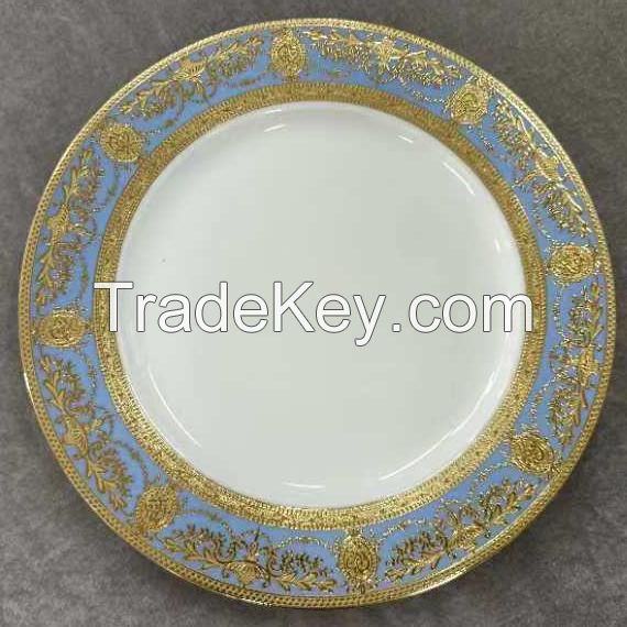 Fine porcelain / New bone china 16/18/24/36/60/72/90/109/111/120/145pcs gold dinnerware sets