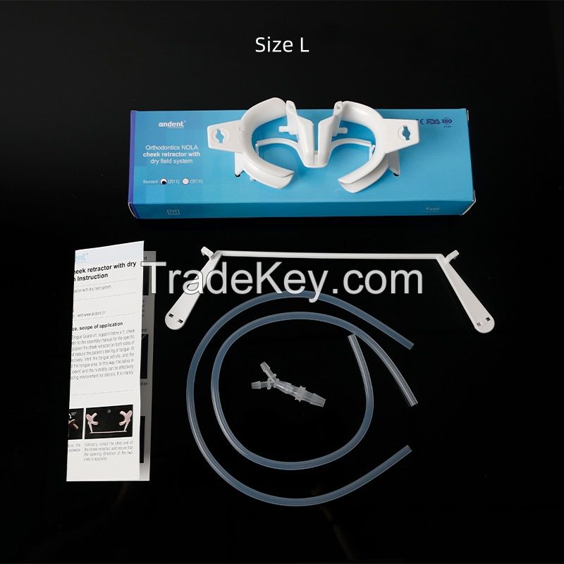 Dental Cheek Retractor Mouth Opener with Dry Field System for Orthodontics