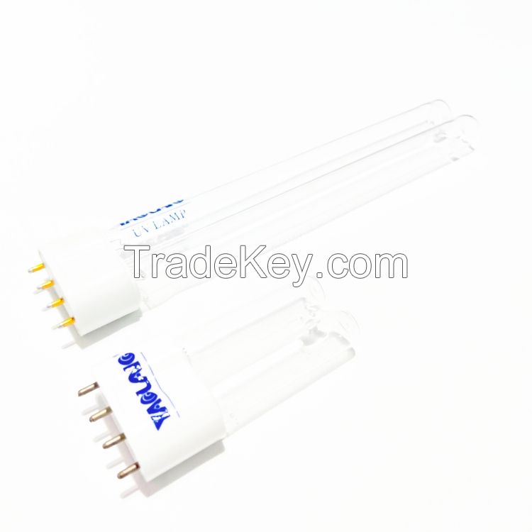 G23 compact uv lamp GPX5 uvc germicidal lamp 5w H shape 254nm quartz glass tube