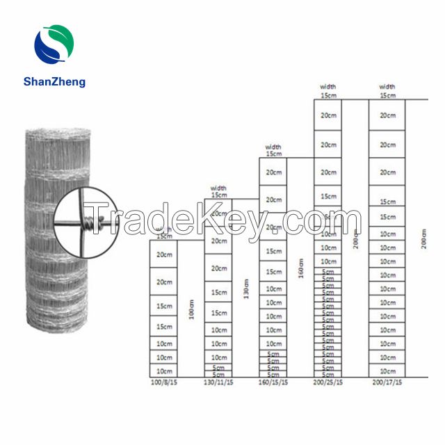Field Fence Cattle Sheep Mesh Farm Pasture Ranch Border Deer Fencing Wire