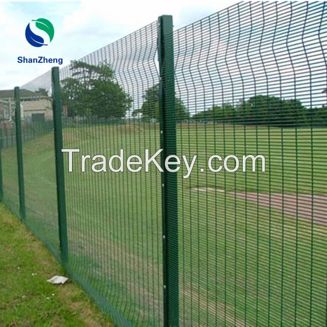 358 Security Fence Panel Anti-Climb Welded Wire Mesh Panel Gal. and Coating