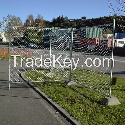 Tempoary Fence Wire Mesh Fencing Panel Construction Site Hired Rent Movable