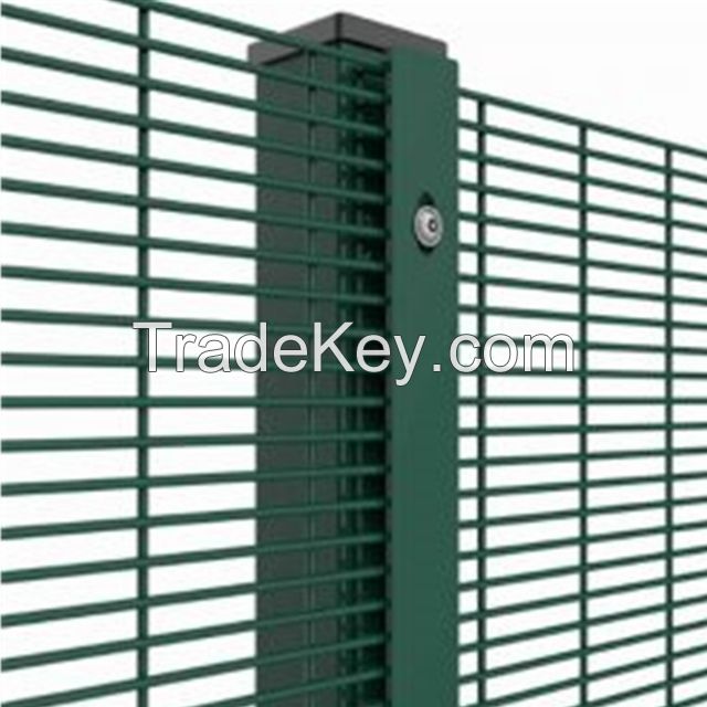 358 Security Fence Panel Anti-Climb Welded Wire Mesh Panel Gal. and Coating