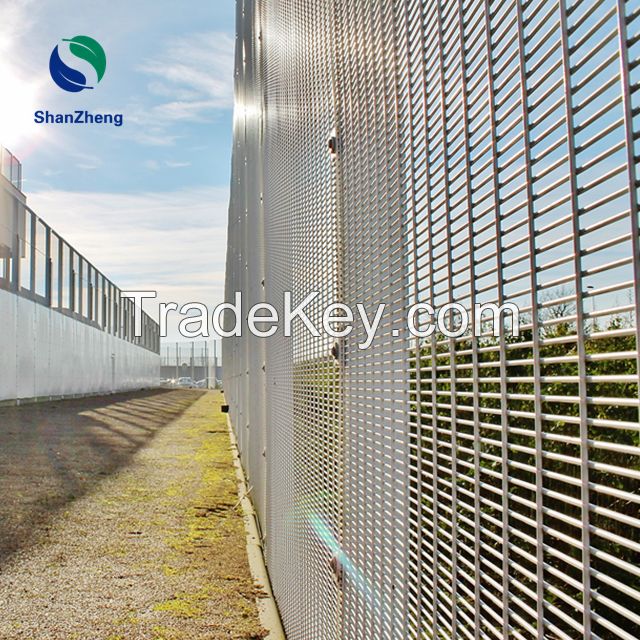 358 Security Fence Panel Anti-Climb Welded Wire Mesh Panel Gal. and Coating