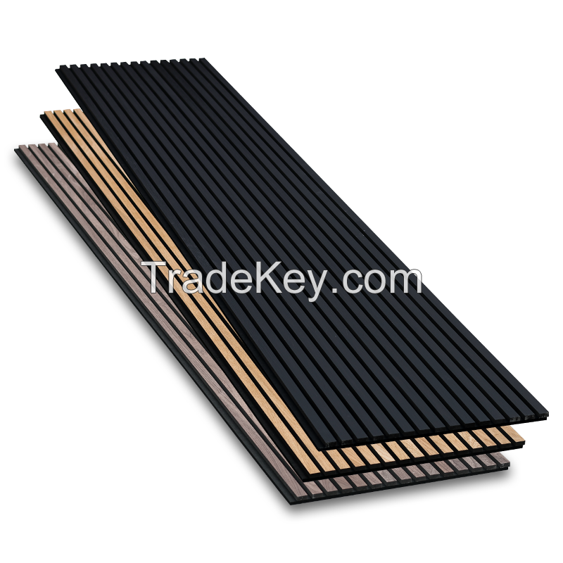 Akupanel Acoustic Slat Panel Wood Akustik Panel Wood Modern Interior Sound Proof Wall Decoration Acoustic Wall Panels