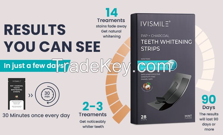 Daily Use Advanced Teeth Whitening Strips Best At Home Whitening Strips For Stain Removal Private Label