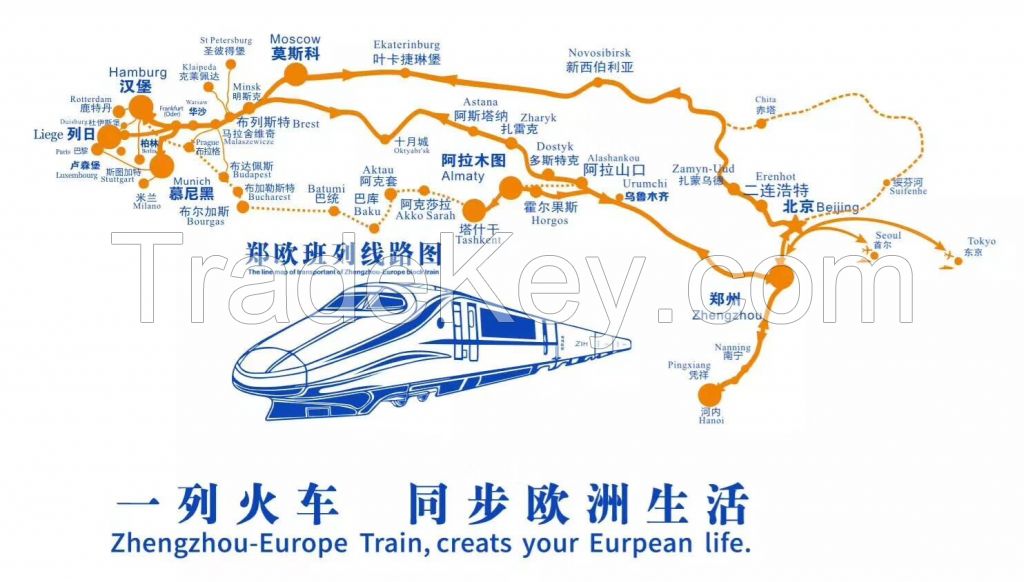 Zhengzhou-Europe/Laos Block Train Service