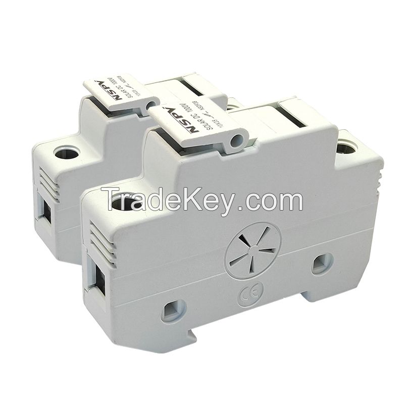 NSPV 1000VDC Solar Din Rail Fuse Holder Suitable 10×38mm Fuse for Solar Array Junction Box System