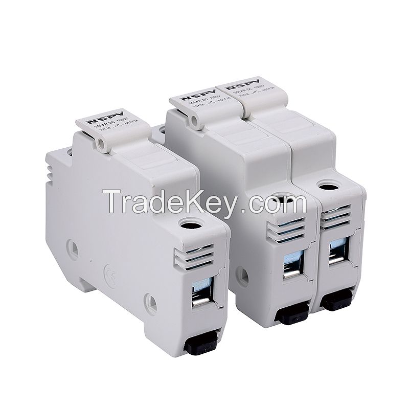 NSPV 1000VDC Solar Din Rail Fuse Holder Suitable 10×38mm Fuse for Solar Array Junction Box System