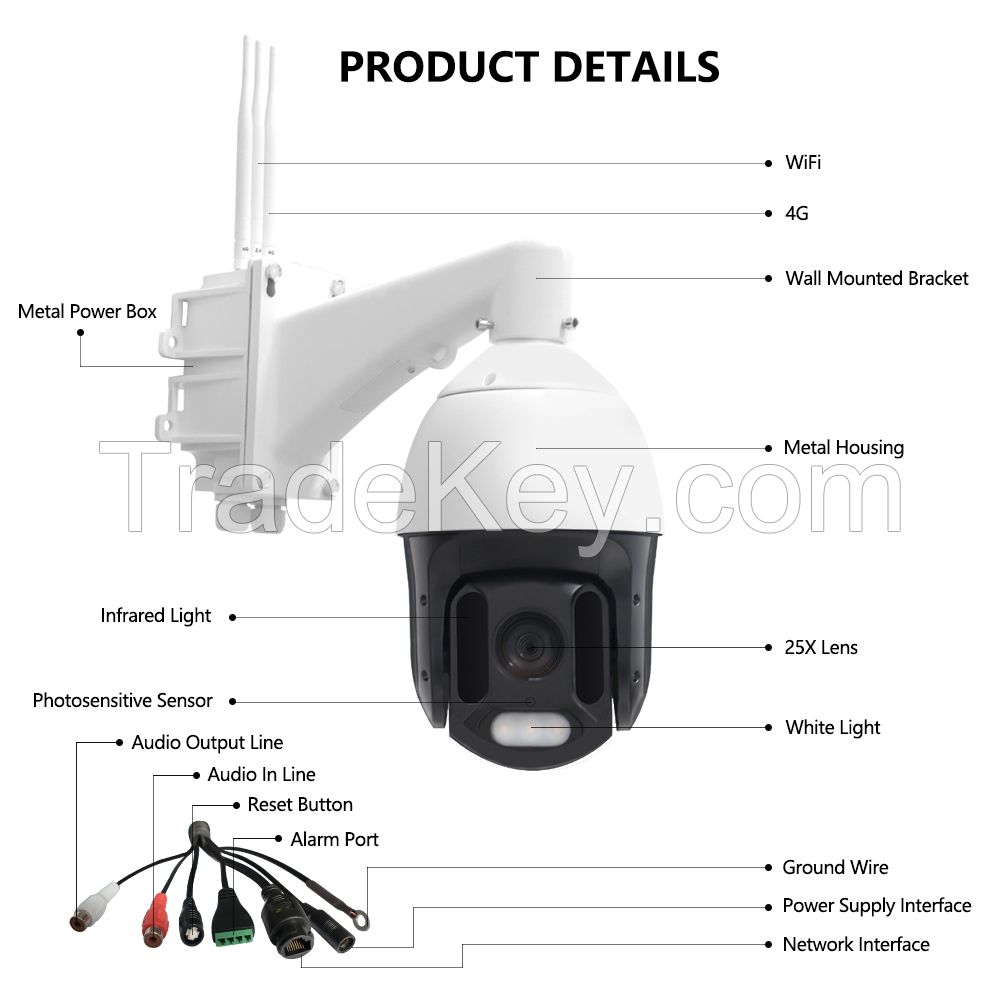 25X 5MP 4G WIFI PTZ Camera