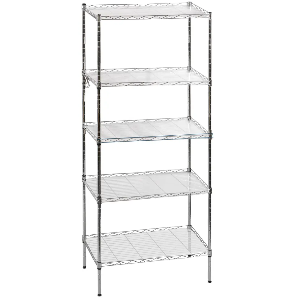 Chrome finish shelf