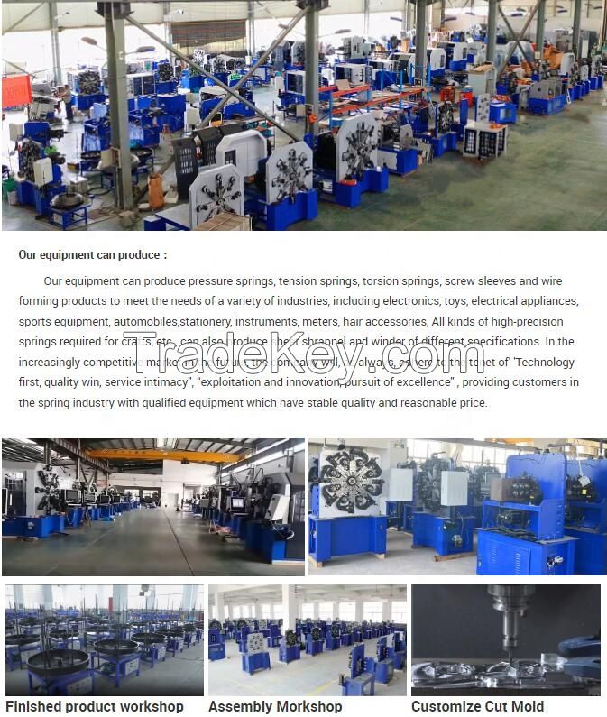 YINFENG CNC-1045 10 axles Wire diameter 1.4-4.5mm wire bending spring machine,automatic torsion extension spring machine