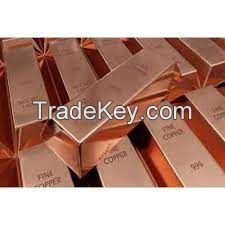 &acirc;99.999% Pure Copper Ingots 5-7N Purity High Purity Copper Ingots 99.99% Copper Ingots On Sale