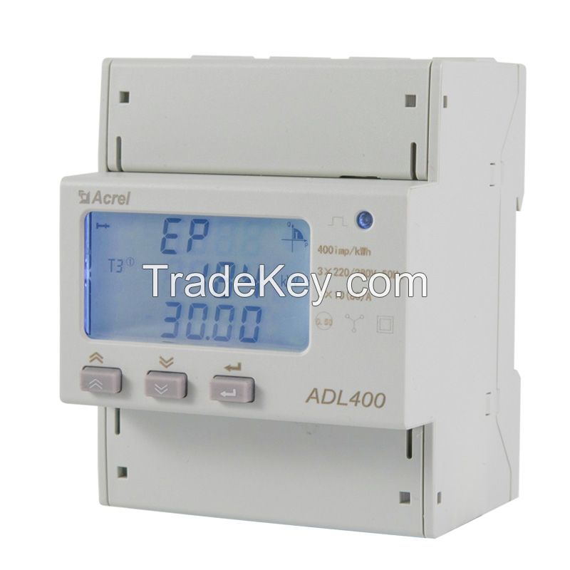 Acrel Din Rail ADL400 kwh Meter Three Phase Smart Power Consumption Meter with Optional Digital and RS485 Port Factory Seller