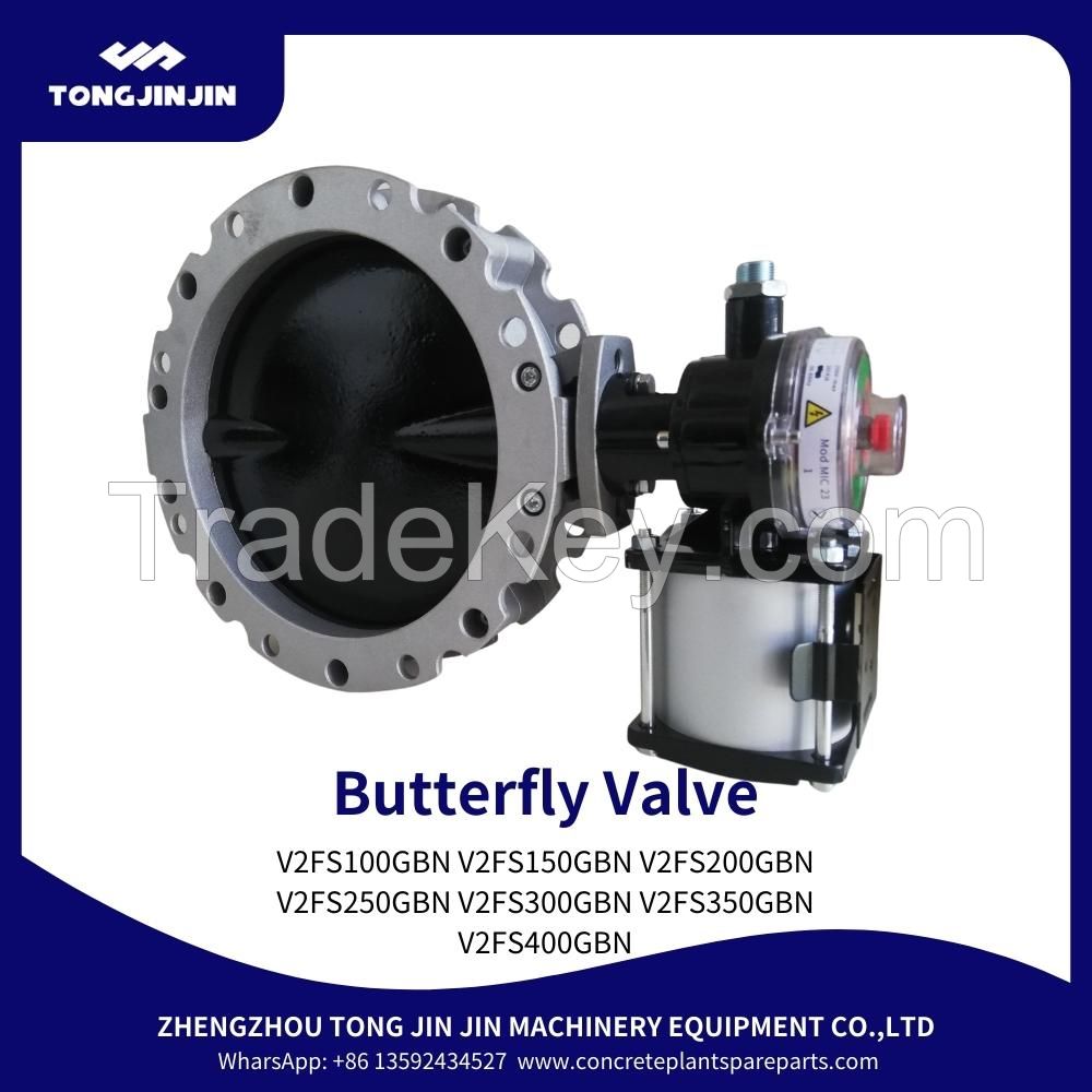 VFS Pneumatic Dust Butterfly Valve Cement Silo Discharge Valve