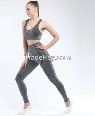 Custom Women Fitness Wear Work out Clothes Sport Pants Eco Friendly Leggings Seamless Suit Yoga Set