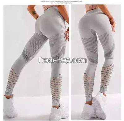 Vc-1287 Women Elastic Soft Quick Dry Scrunch Butt Seamless Active Fitness Pants