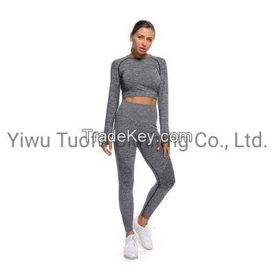 Ladies Seamless Top Sportswear Yoga Wear Gym Wear Active Wear Fitness Wear Sport Clothes