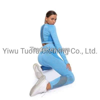 Ladies Seamless Top Sportswear Yoga Wear Gym Wear Active Wear Fitness Wear Sport Clothes