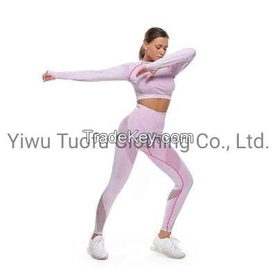 Ladies Seamless Top Sportswear Yoga Wear Gym Wear Active Wear Fitness Wear Sport Clothes