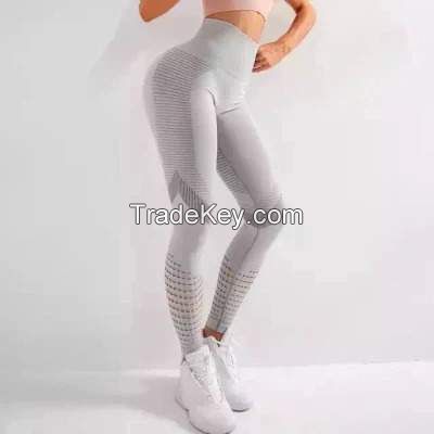 Vc-1287 Women Elastic Soft Quick Dry Scrunch Butt Seamless Active Fitness Pants