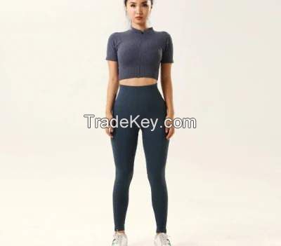 Ladies Sports Wear sport  Crop Top Short Top Gym Wear Yoga Wear Fitness Wear 2 Pieces Active Wear