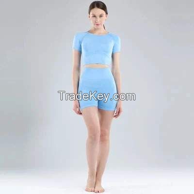 ladies Short Sleeve Top Fitness Wear Sportswear Yoga Wear sport short sport top