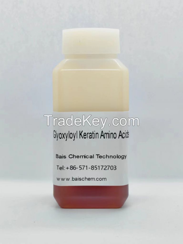 Glyoxyloyl keratin amino acids