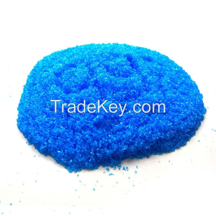 Manufacture Copper Sulphate Pentahydrate 96% Feed / Industrial 98%/Fertilizer Grade
