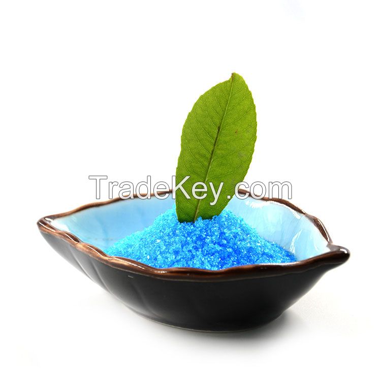Manufacture Copper Sulphate Pentahydrate 96% Feed / Industrial 98%/Fertilizer Grade