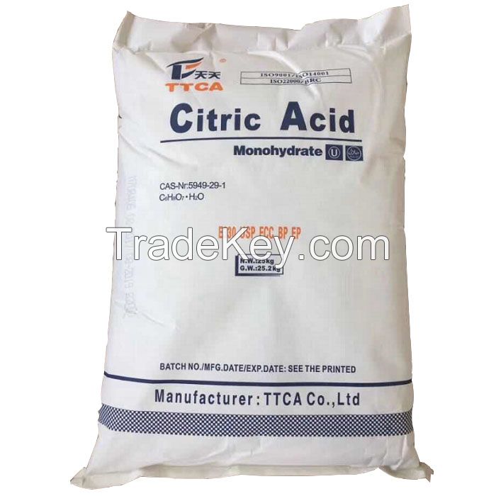 Anhydrous Food Grade Encapsulated Acid Coated Citric Acid for Gummy Candy