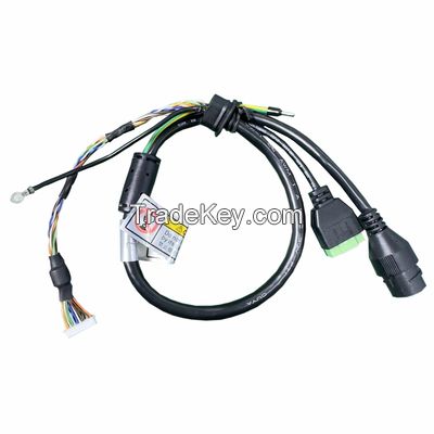 001 Mx1.25-8Pin Rj45 Mother Wiring Harness With Connector Detail At Both Ends Of Line End For IP Camera Cable