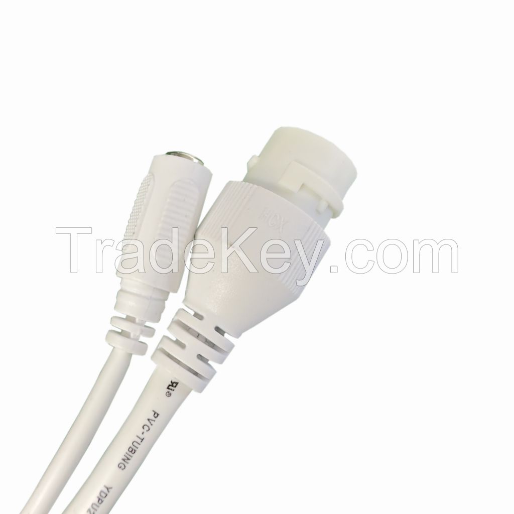 027 Multi Function Cable Assembly Power Signal RJ45 Female Core Welded Black Rubber Core FlatNeedle Wire Harness Factory