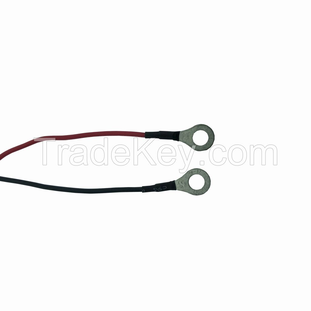 055 Banana Head Probe/Assembly Shell, Black/Red Thermocouple Wires One Side With Cable lug Connection Cable Fitted