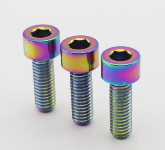 Spekti Titanium DIN 912 Titanium Hex Socket Cap Bolt M5 M6 M8 M10 Allen Metric Bolts PVD Color.