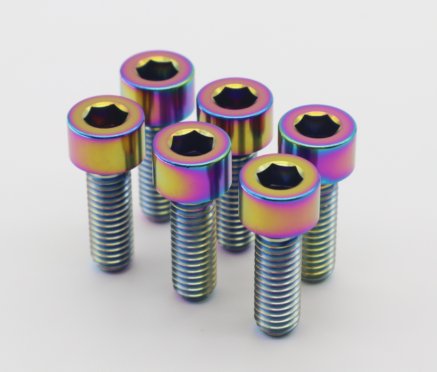 Spekti Titanium DIN 912 Titanium Hex Socket Cap Bolt M5 M6 M8 M10 Allen Metric Bolts PVD Color.