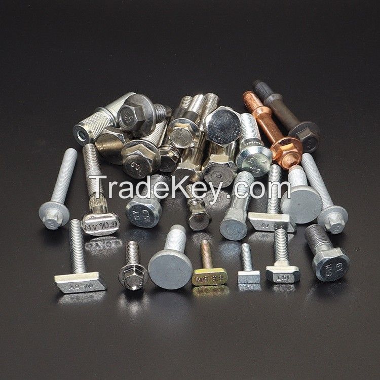 Customized special shaped bolts, high-strength hexagonal flange bolts