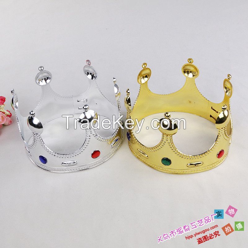 Gold Royal King Plastic Crown