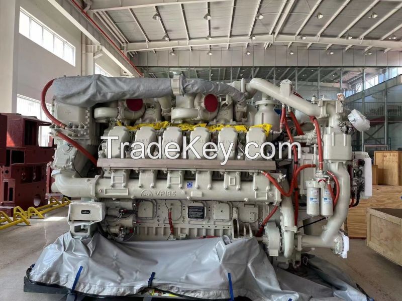 WhatsApp+86 19932720063 MAN 12VP185TC HFO Marine Propulsion marine diesel engine 60hz 2720kw 1937rpm