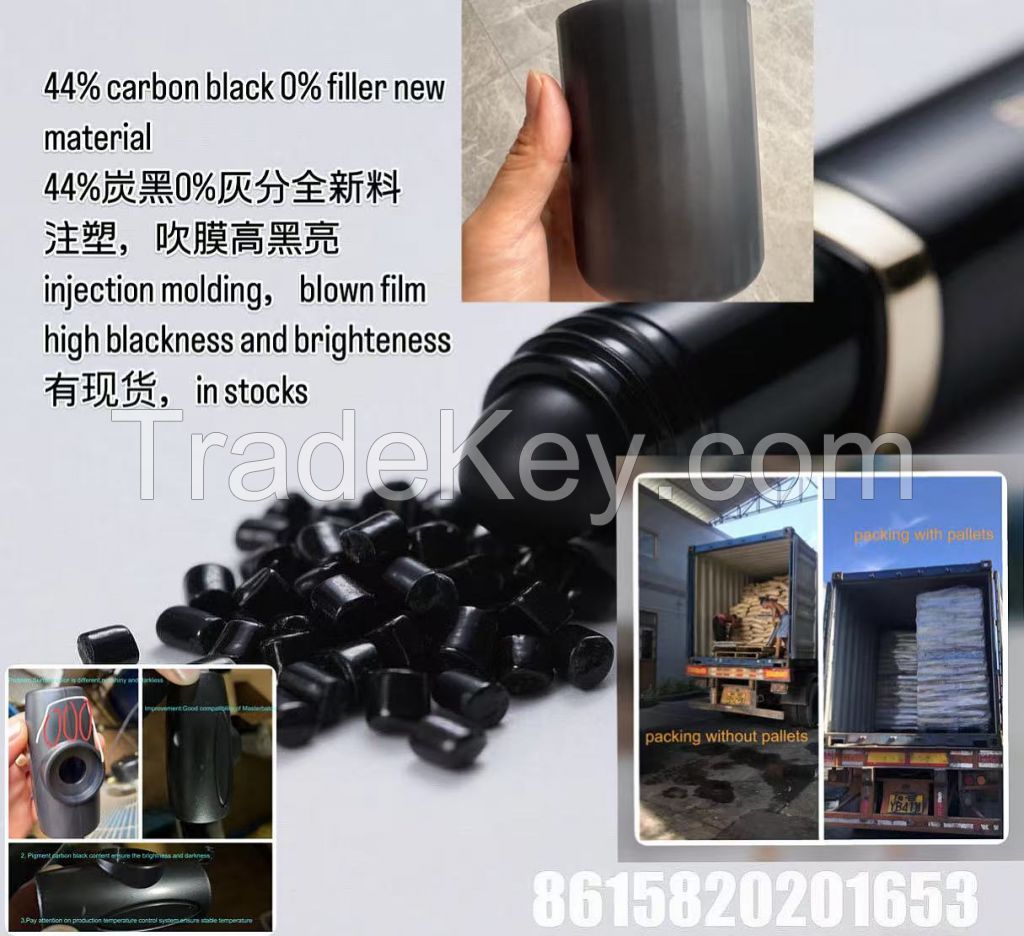 PE4016 RHOS APPROVED PE carrier 44% carbon content without filler black masterbatch for injection molding such as homeapplicance outshell,cosmetics shells and etc.