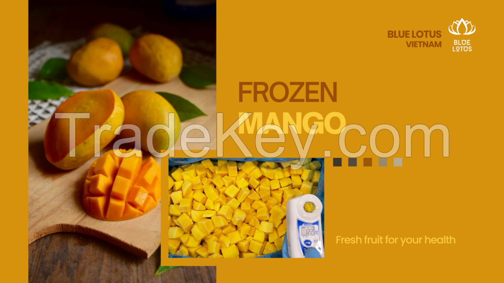 BEST PRICE HIGH QUALITY FROZEN MANGO VIETNAMESE FROZEN FRUIT KAEW MANGO IQF FROM BLUE LOTUS VIETNAM 2023