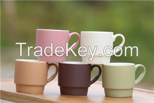 Hot Selling Matte Color Glaze Coffee Mugs