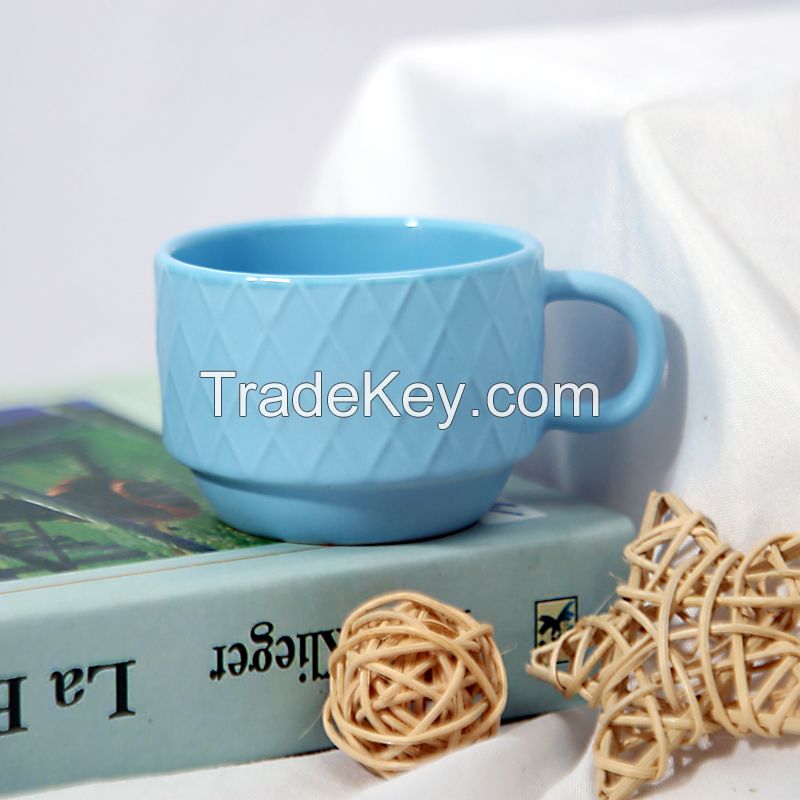 New Matte Color Glaze Cappuccino Cup