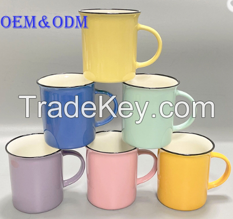 Factory Price Cheap New Bone China Color Glaze Mug for Gift