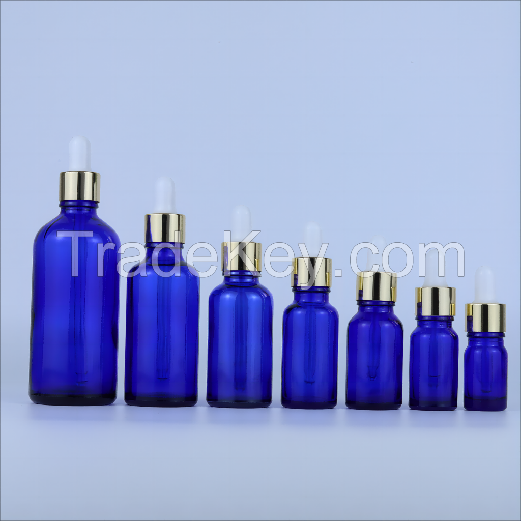 Essential oil bottle glass bottle for skincare cosmetic serum dropper